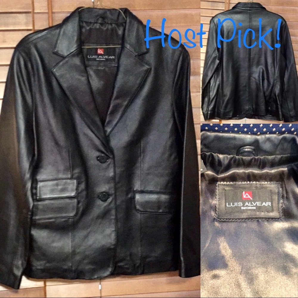 $3.99 Shipping til 1pm CST! Women's Leather Blazer